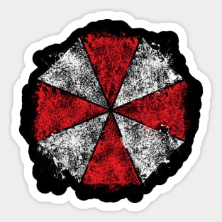 umbrella splatters Sticker